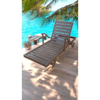 AHŞAP ŞEZLONG/OTEL/BAHÇE/TERAS/ HAVUZ KENARI/PLAJ/SAHİL