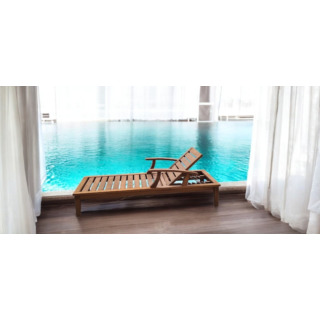AHŞAP ŞEZLONG//OTEL/BAHÇE/TERAS/ HAVUZ KENARI/PLAJ/SAHİL