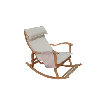 Mobildeco Sultan Ahşap Sallanan Sandalye Krem (Doğal)