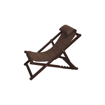 Mobildeco Katlanabilir Sandalye/ Şezlong Sandalye Ceviz Kahverengi Bahçe&Balkon&Teras&Plaj&Piknik