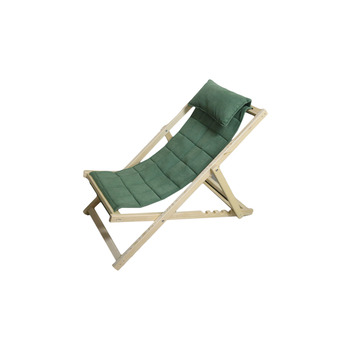 Mobildeco Katlanabilir Sandalye/ Şezlong Sandalye Doğal Yeşil Bahçe&Balkon&Teras&Plaj&Piknik