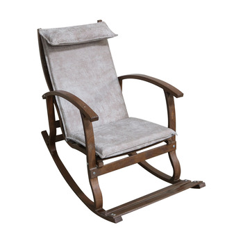  Mobildeco Padişah Ahşap Sallanan Sandalye Acıkkahverengi