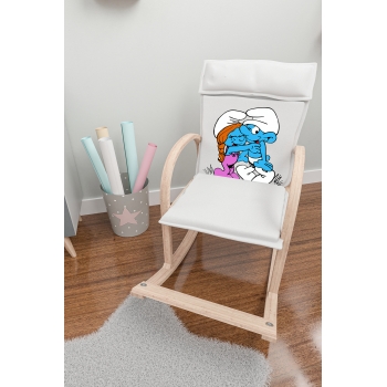  Mobildeco Şirin Ahşap Sallanan Sandalye Dinlenme Koltuğu Sarılan Şirin (Doğal)