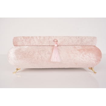 MobilDeco Sultan Takı Makyaj Mücevher Kutusu Pembe