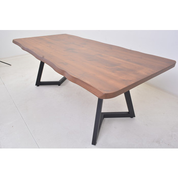  Mobildeco Ahşap Çam Kütük Yemek Masası 90x200 V Ayak