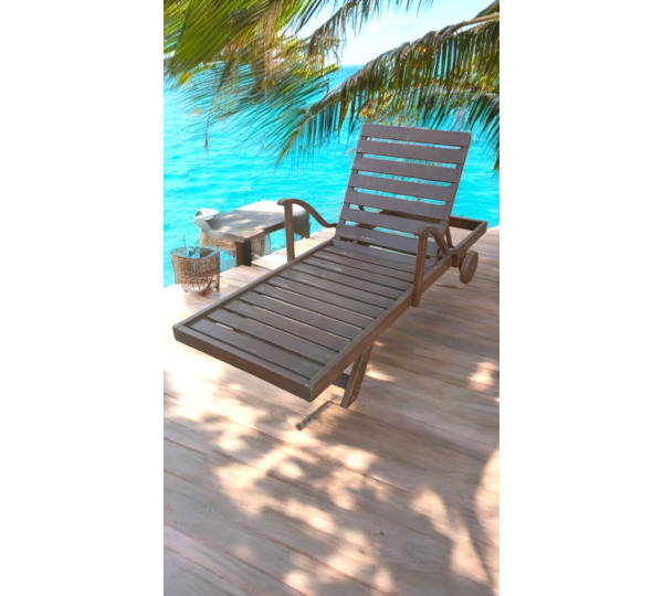 AHŞAP ŞEZLONG/OTEL/BAHÇE/TERAS/ HAVUZ KENARI/PLAJ/SAHİL