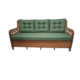 HELİOS RATTAN BAHÇE MOBİLYASI/BALKON TAKIM  KAHVE RENGİ / YEŞİL MİNDER