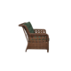 HELİOS RATTAN BAHÇE MOBİLYASI/BALKON TAKIM  KAHVE RENGİ / YEŞİL MİNDER
